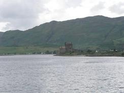 P20037215619	Loch Duich, with Eilean Donan Castle in the distance.
