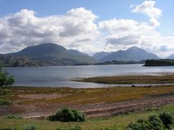 P20037265858	The view over Loch Torridon to the Torridon Mountains.