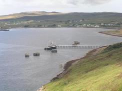 P20037306096	Looking down over the POL jetty and Aultbea.