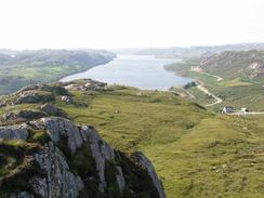 P20038076548	Loch Inchard viewed from above Rhiconich.