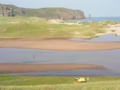 P20038096620	A view down over Sandwood Bay.