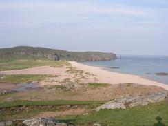 P20038096624	A view down over Sandwood Bay.