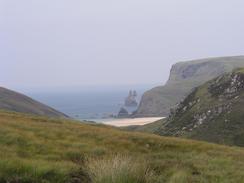 P20038096692	The view down over Kearvaig Beach.