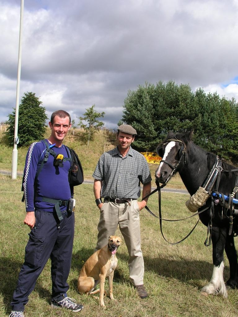 Myself, simon, dog and horse.