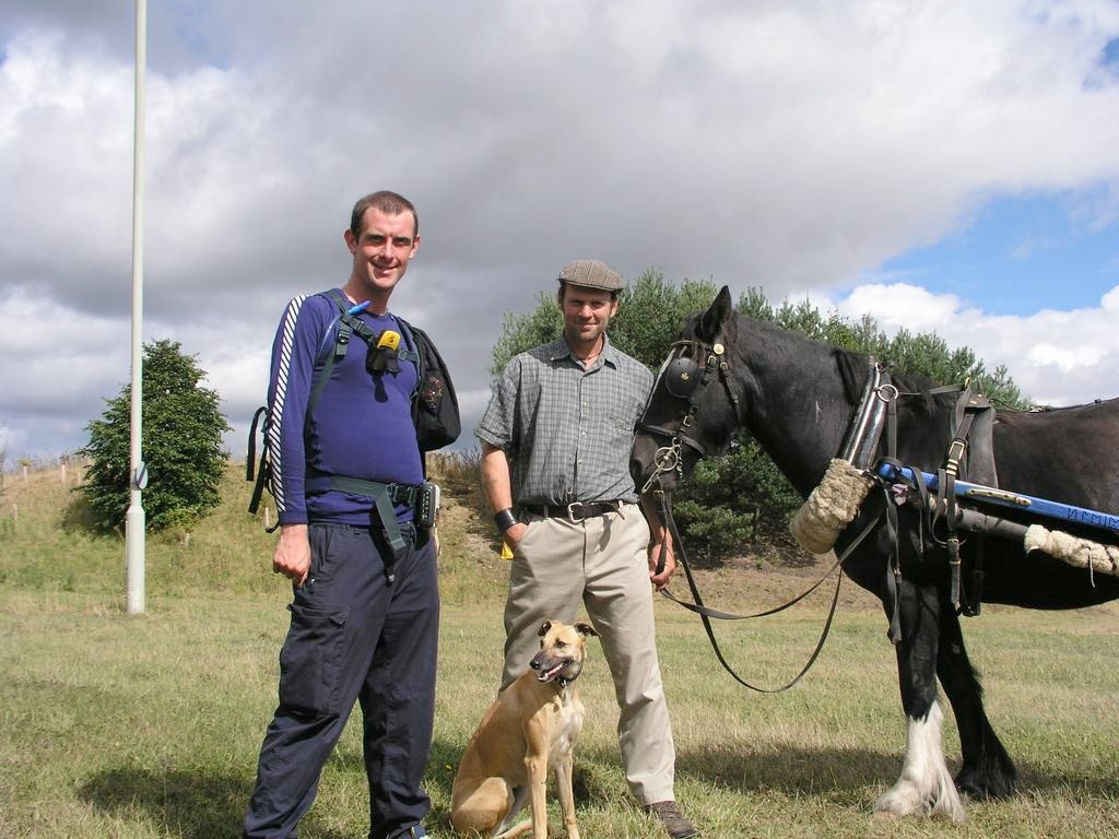 Myself, simon, dog and horse.