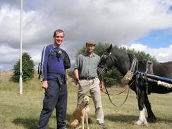 P20038270184	Myself, simon, dog and horse.