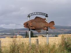 P20038280220	The Cullidudden village sign.