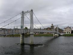 P20039017815	A suspension bridge over the River Ness in Inverness.