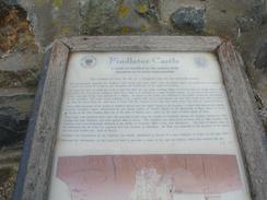 P20039058136	An information board about Findlater Castle.