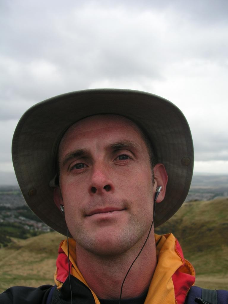 Myself at the summit of Arthur's Seat.