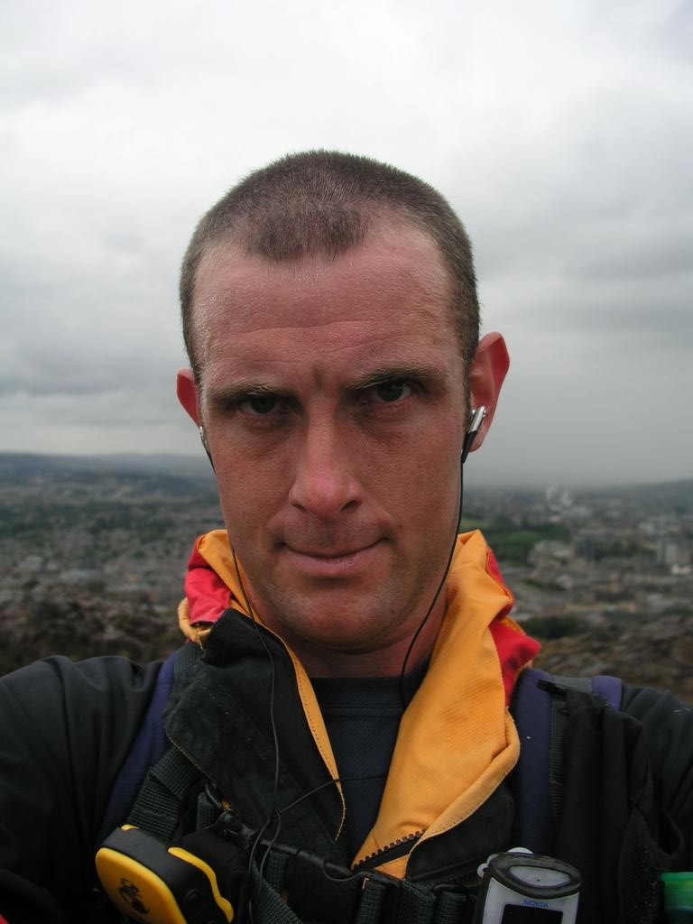 Myself at the summit of Arthur's Seat.