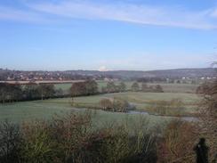 P2003B270006	The view over Denstone from near Dalesgap.