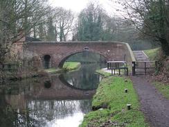 P2003C160360	The bridge of the canal at Aldersley Junction.