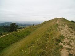 P20047270811	Looking towards the trig point on Painswick Hill.