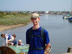 P20048081235	Louis on the Norfolk Coast Path at Morston.