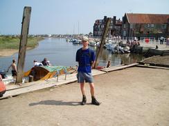 P20048081236	Louis on the Norfolk Coast Path at Morston.