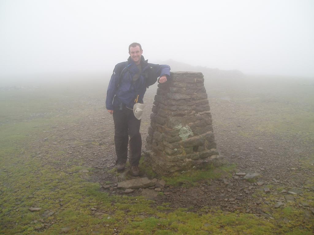 Myself at Ingleborough trig point.