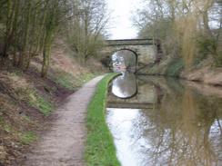 A bridge near Hall Green Stop lock.