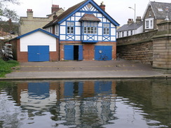 P20054305744	A boathouse on the River Cam.