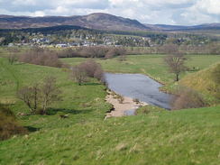 P20055116011	Looking northeastwards over the Spey towards Kingussie.