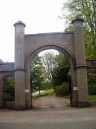 P20055166563	The entrance gateway into Cortachy Castle.