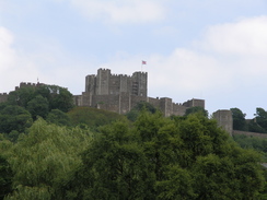 P20057166680	Dover Castle viewed from Pencester Gardens.