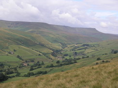 P20058066954	Looking west down the Ashop Valley.