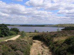 P20058077181	The descent down to the Redmires Reservoirs.