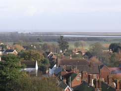 P2005C048720	The view from the roof of Orford Castle.