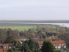 P2005C048722	The view from the roof of Orford Castle.