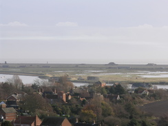 P2005C048724	The view from the roof of Orford Castle.