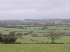 P2005C319472	The view north over Mercaston Hall.