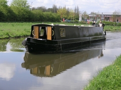 P20064292296	A narrowboat on the canal.