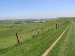 P20066032916	The path along the southern side of Steyning Bowl.