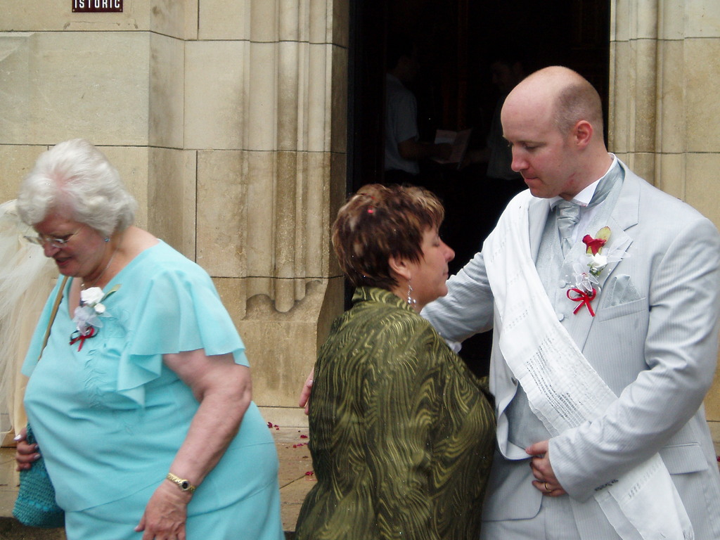 Neil welcoming Ina's mum.