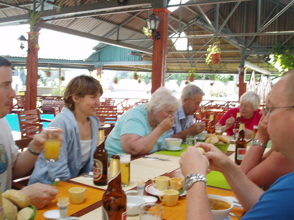 The meal at the second coach stop.