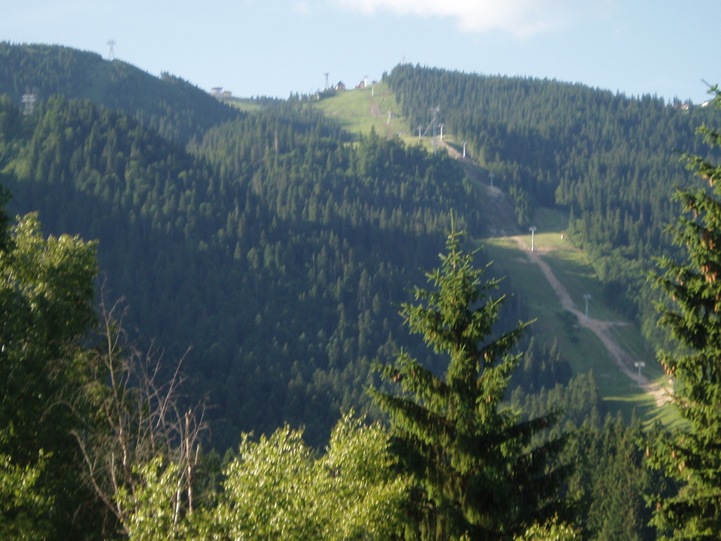 The view from my balacony at the Hotel Alpin.