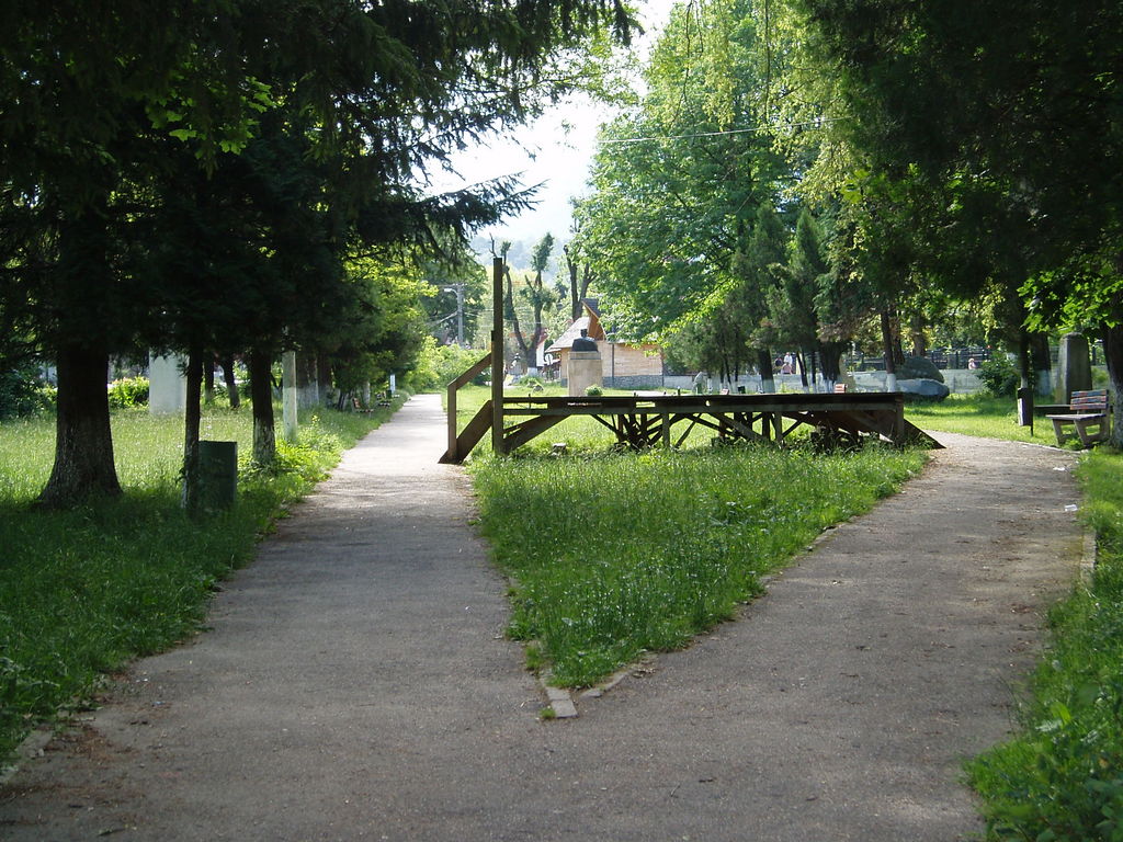 A sculpture park in Bran.