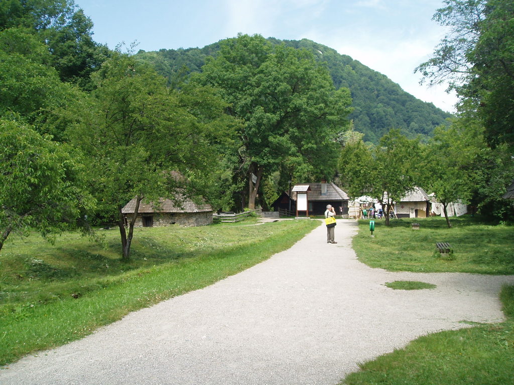 Buildings around Bran Castle.