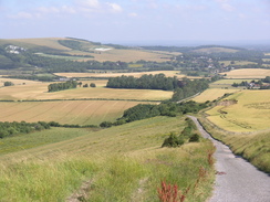 P20067153642	The climb up onto Beddingham Hill.