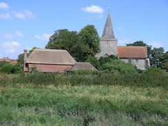 P20067153695	The view back towards Alfriston church.