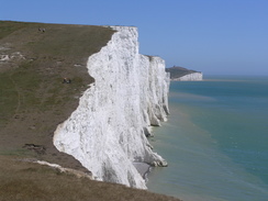 P20067153737	The cliffs of the Seven Sisters.