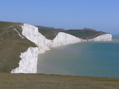 P20067153746	The cliffs of the Seven Sisters.