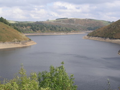 P20069234468	A view along Llyn Clywedog.