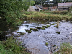 P20069285199	Stepping stones over the Afon Efyrnwy in Dolanog.