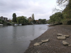 P2006B126010	The tidal mudflats downstream of Teddington Lock.