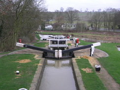 P20071137005	Heading down the Watford flight of locks.