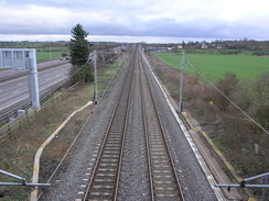 P20071137022	The railway line beside the M1.