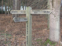 P20071147079	A signpost at the start of Harling Drove.