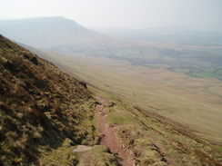 P20074020078	The descent down from Hay Bluff.